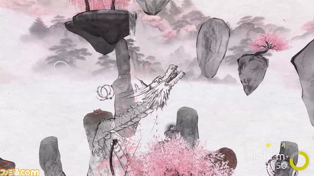 水墨山水画の世界を跳び回るリラックス禅アクション『点睛』Steamデモ版リリースのお知らせ