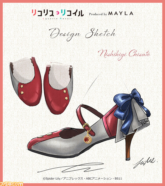 『リコリス・リコイル』靴のテーマは“1本の道を歩く、2人の少女”。千束とたきなの凛とした美しさに心ときめく【11月15日18時 受注販売スタート】