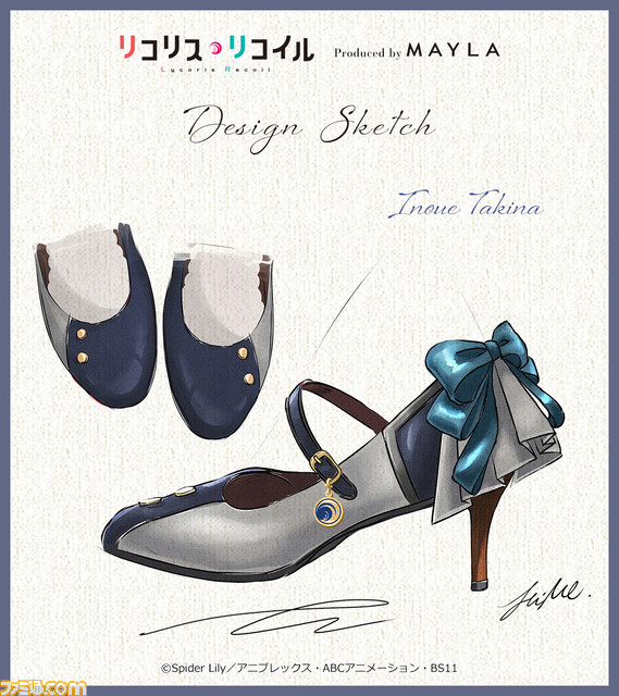 『リコリス・リコイル』靴のテーマは“1本の道を歩く、2人の少女”。千束とたきなの凛とした美しさに心ときめく【11月15日18時 受注販売スタート】