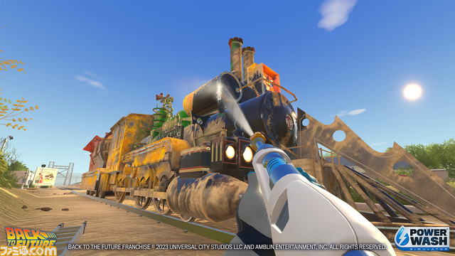 『パワーウォッシュ シミュレーター』DLC“バック・トゥ・ザ・フューチャー特別依頼”を先行プレイ。デロリアンや時計台内部など細部やヘビーな依頼が完了した後の仕掛けに涙