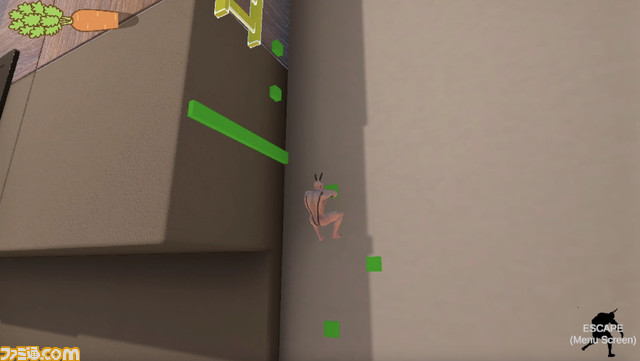 怪しいウサ耳妖精が少女のシェアハウスに潜む『妖精さんのにんじん』2024年1月発売。にんじんを探しているだけなのに発見され次第、即撃たれる箱庭ステルスアクション