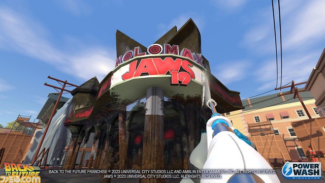 『パワーウォッシュ シミュレーター』DLC“バック・トゥ・ザ・フューチャー特別依頼”が本日(11/17)配信。“デロリアン”についたヘビーな汚れを洗い流そう