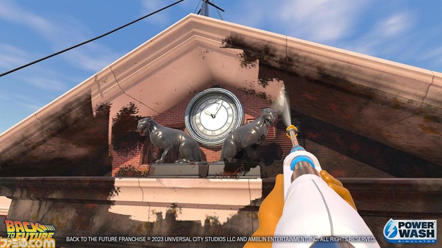 『パワーウォッシュ シミュレーター』DLC“バック・トゥ・ザ・フューチャー特別依頼”が本日(11/17)配信。“デロリアン”についたヘビーな汚れを洗い流そう