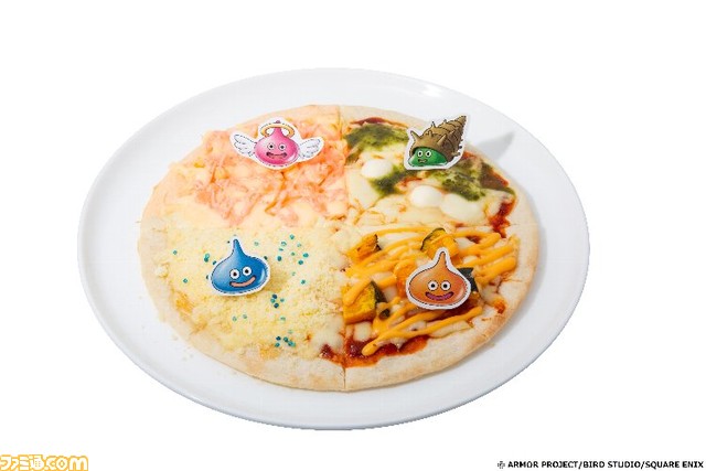 『ドラゴンクエストモンスターズ3』コラボカフェが12月2日から開催。4つの味が楽しめるスライムの四季折々ピザや、禍々しい煉獄峠のマグマソーダなどの世界観をイメージしたコラボメニューが登場