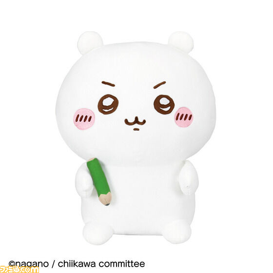 ちいかわといっしょにデスクワークできるPCクッションが登場。えんぴつを握るキリリ顔のちいかわに癒される。アームレストには草むしり検定5級の参考書も