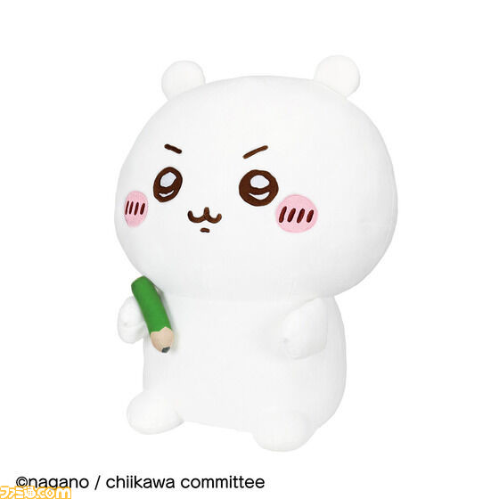 ちいかわといっしょにデスクワークできるPCクッションが登場。えんぴつを握るキリリ顔のちいかわに癒される。アームレストには草むしり検定5級の参考書も