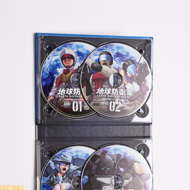 『地球防衛軍』サントラコレクションの試聴ムービーが公開。初代~『6』までの全154曲、ディスク8枚組の大ボリューム