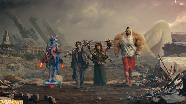 King Gnu×プレイステーションのコラボCMが公開。レベル99の井口理は筋肉モリモリマッチョメン。4人の合体姿も!?