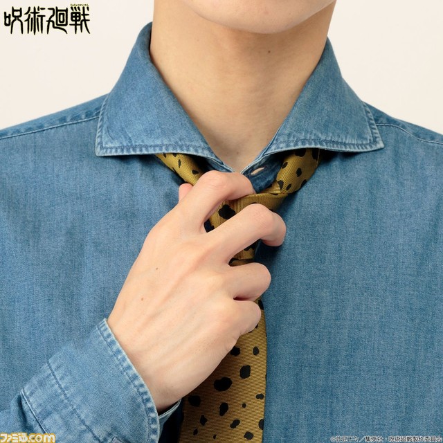 『呪術廻戦』七海建人のネクタイが商品化。唯一無二のデザインを設定に忠実に再現。シルク素材の本格仕様でビジネスシーンはもちろん、カジュアルな場面やパーティーでも使いやすいサイズ感