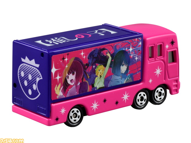 『【推しの子】』がリカちゃんとトミカに。ドリームトミカのコンサートトラックはB小町Ver.とアクア&ルビーVer.の2種が登場