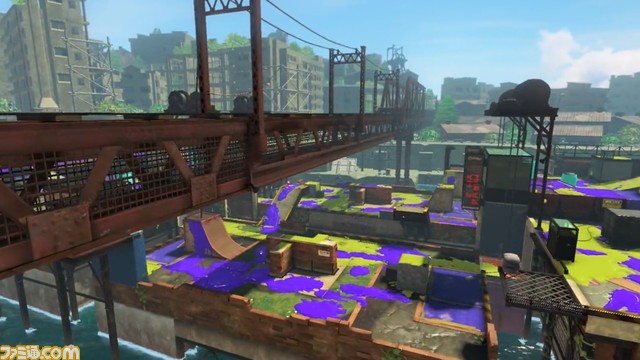 『スプラトゥーン3』新ステージ“バイガイ亭”&“ネギトロ炭鉱”が公開。巨大なラーメンと立体的に交差した構造が特徴的
