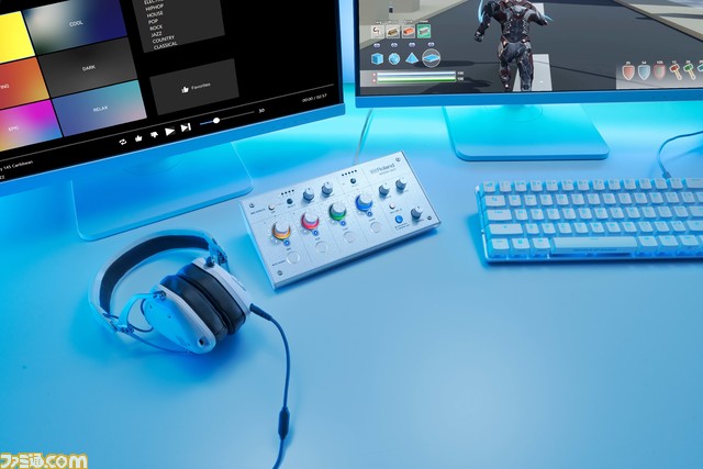 大手オーディオメーカー“ローランド”がゲーミング・オーディオミキサー“BRIDGE CAST”の新色・アイスホワイトを12月2日より発売