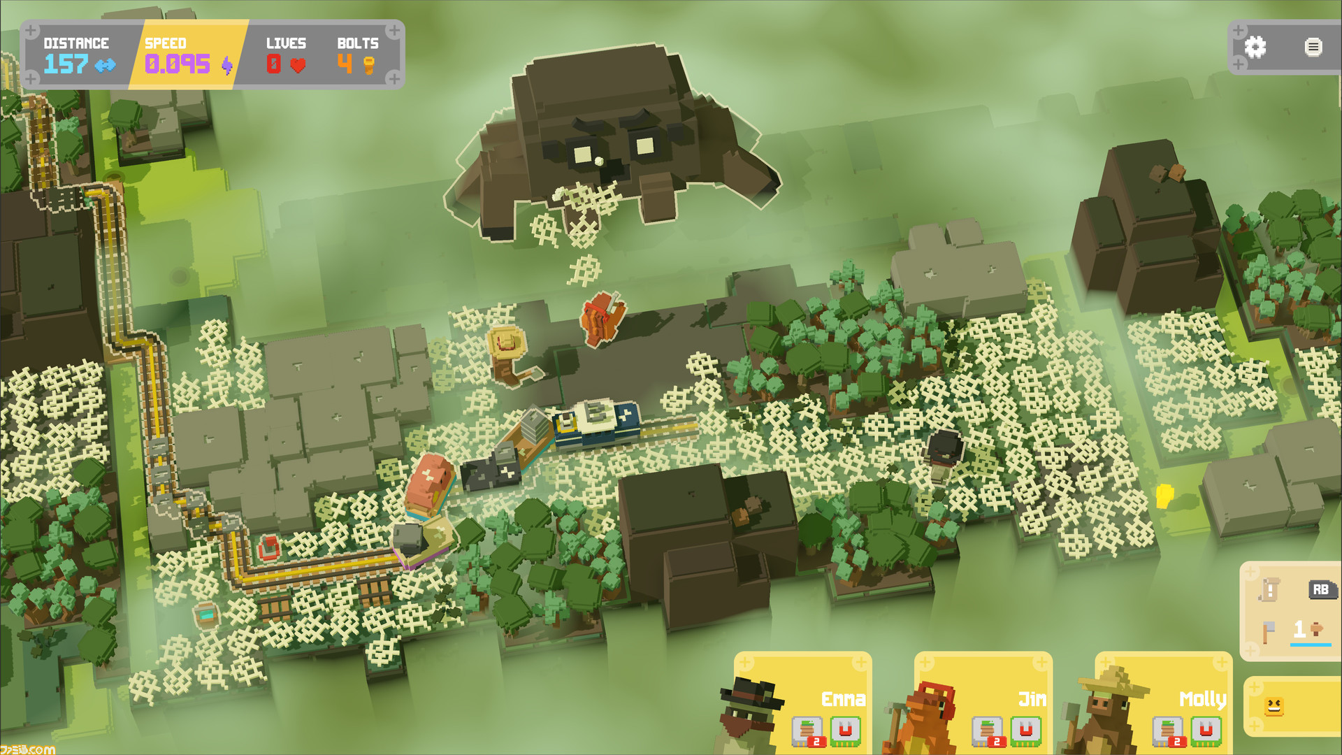 ドタバタ協力鉄道建設ゲーム『Unrailed 2: Back on Track』が