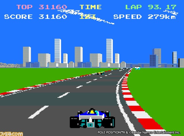 【アケアカ】レースゲーム『ポールポジションII』がSwitch/PS4で12月7日配信。4つのコースを疾走し、好タイムを叩き出せ