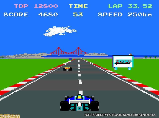【アケアカ】レースゲーム『ポールポジションII』がSwitch/PS4で12月7日配信。4つのコースを疾走し、好タイムを叩き出せ