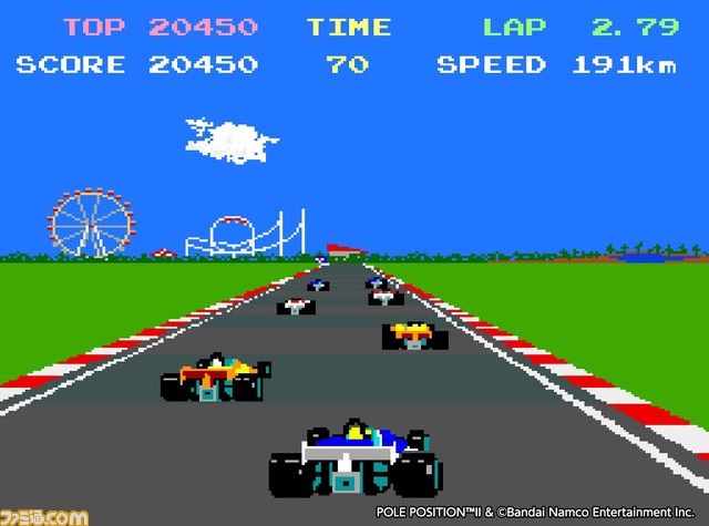 【アケアカ】レースゲーム『ポールポジションII』がSwitch/PS4で12月7日配信。4つのコースを疾走し、好タイムを叩き出せ