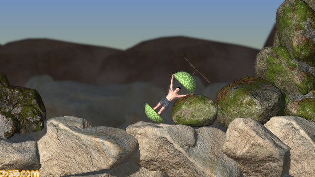 メロン男が跳ねる高難易度登山ゲー『Peeking at the Peak』が12月15日にSteamで配信。サザエさんのOPを彷彿とさせる飛び出しかたがツボ