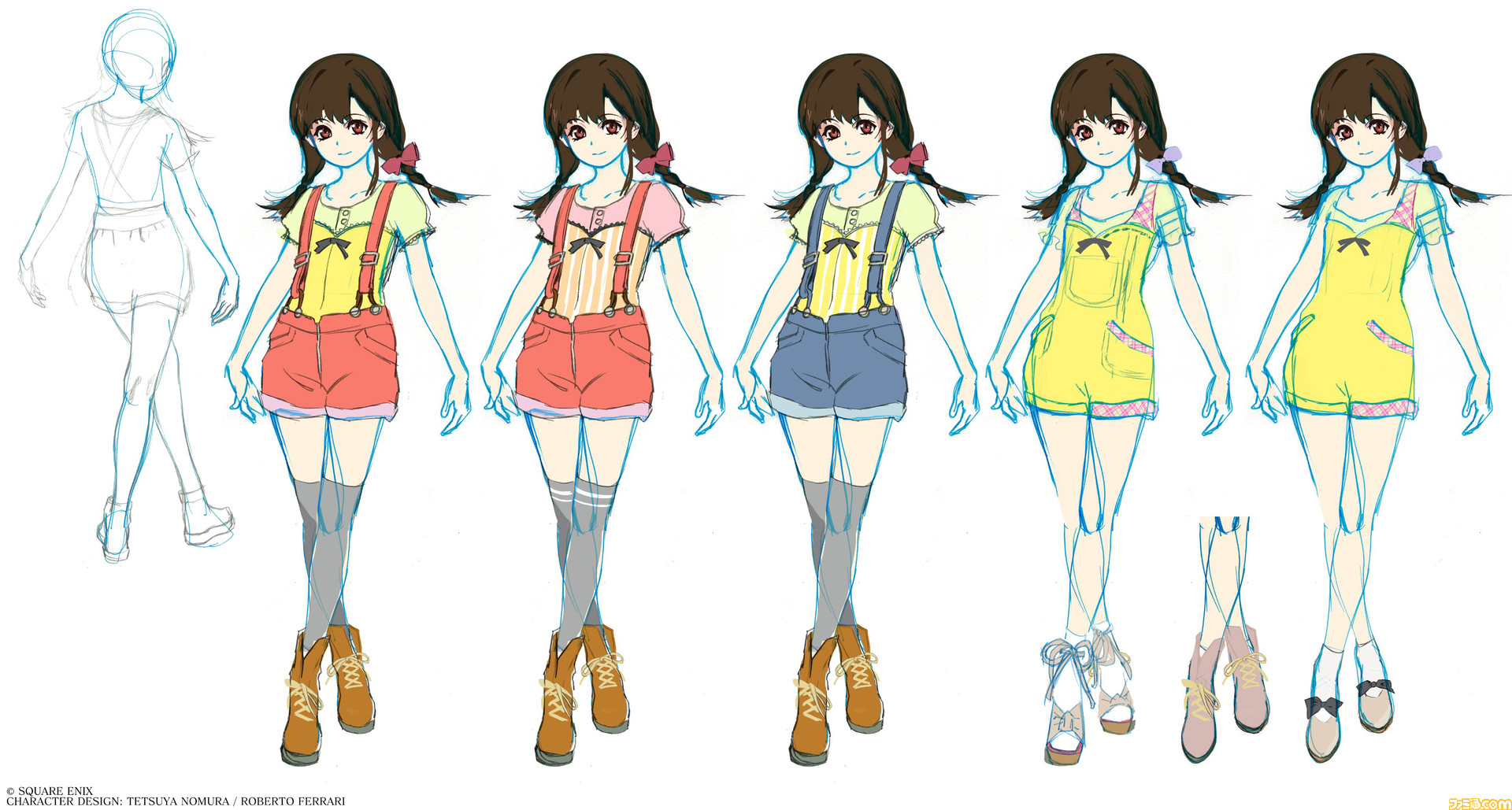 FF7 リメイク』ティファ（幼少期）の開発初期アートが公開。リボン&お