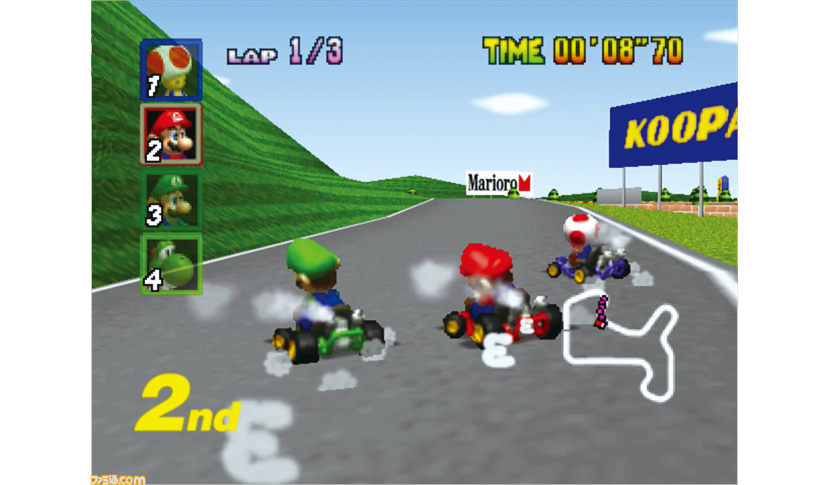 マリオカート64』が発売された日。初めて可能になった4人対戦プレイが