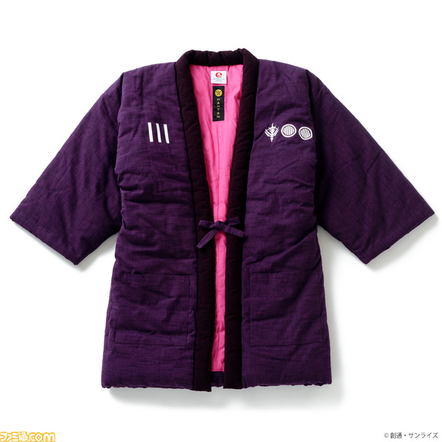 『Zガンダム』宮田織物とのコラボ半纏が12月16日より発売。背中には筆絵で描かれたZガンダム、キュベレイ、百式がデザイン