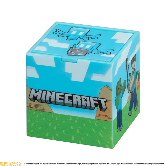 『マイクラ』ブロックがガシャポンに登場。小物を収納できる約46ミリのミニチェスト、12月第4週より全国のカプセルトイ自販機にて順次発売
