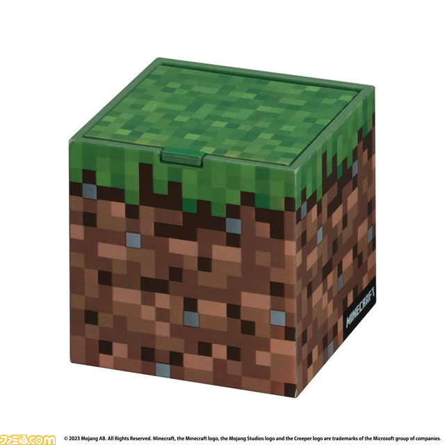 『マイクラ』ブロックがガシャポンに登場。小物を収納できる約46ミリのミニチェスト、12月第4週より全国のカプセルトイ自販機にて順次発売