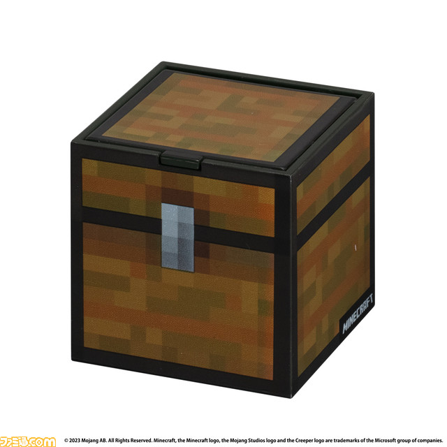 『マイクラ』ブロックがガシャポンに登場。小物を収納できる約46ミリのミニチェスト、12月第4週より全国のカプセルトイ自販機にて順次発売