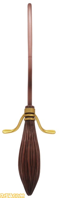 『ハリー・ポッター』ハリーやマルフォイが使用する魔法の箒がガチャで登場。持ち手部分の文字や特徴的な箒の形状は設定資料をもとに再現