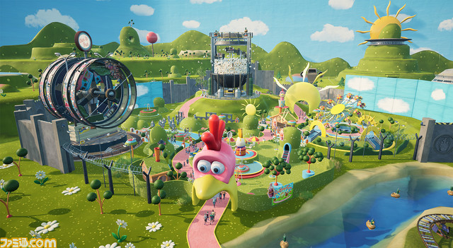 遊園地シム『パークビヨンド』に『チキンラン』とのコラボDLCが登場。卵のコースターや、チキンの着ぐるみなどのアイテムが多数登場。Mod.ioを介してほかのユーザーとのデータ共有も可能に