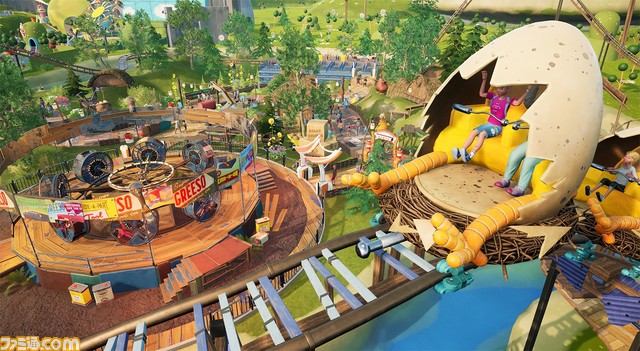 遊園地シム『パークビヨンド』に『チキンラン』とのコラボDLCが登場。卵のコースターや、チキンの着ぐるみなどのアイテムが多数登場。Mod.ioを介してほかのユーザーとのデータ共有も可能に