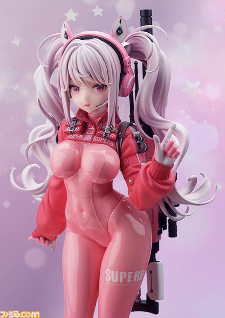 『NIKKE』アリスが愛らしい表情でスケールフィギュア化。ふわりと広がるツインテールや艶のあるボディスーツなど、各部の質感のこだわりに注目