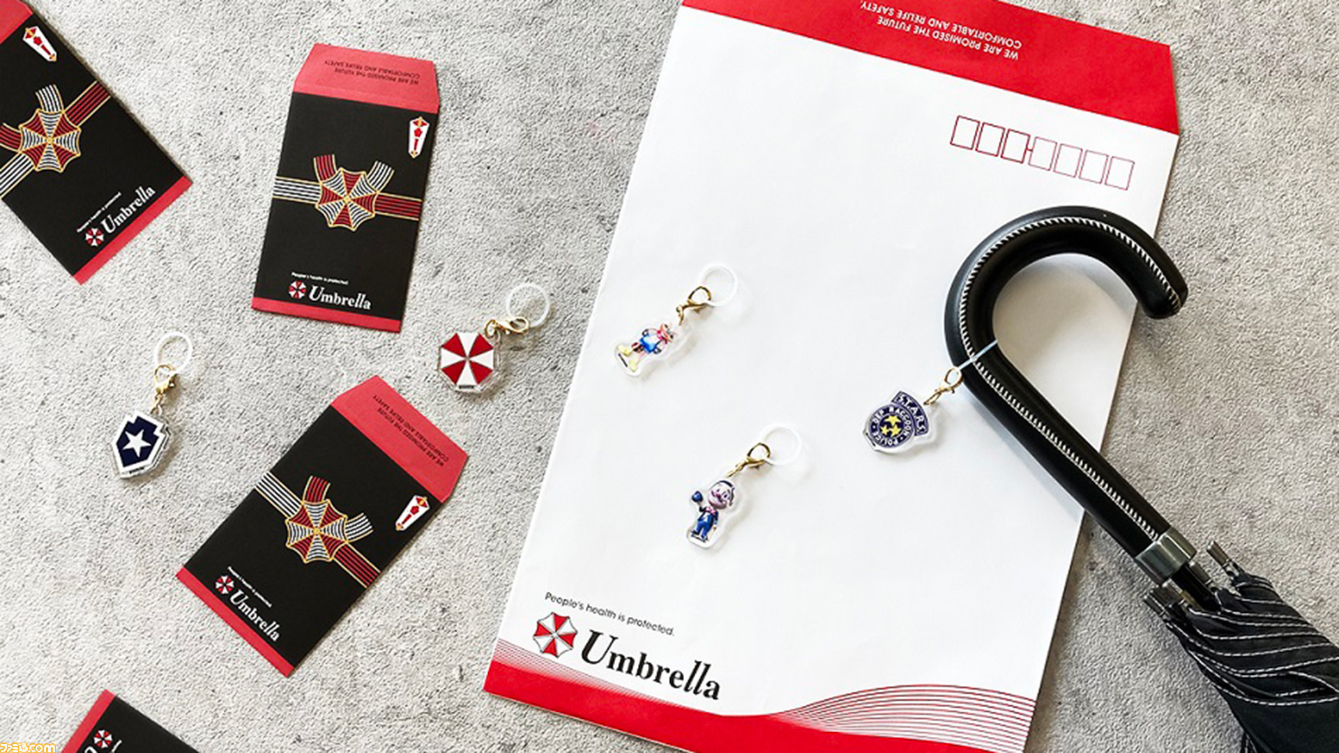 バイオハザード』アンブレラ社がモチーフのアイテムが新登場。封筒や