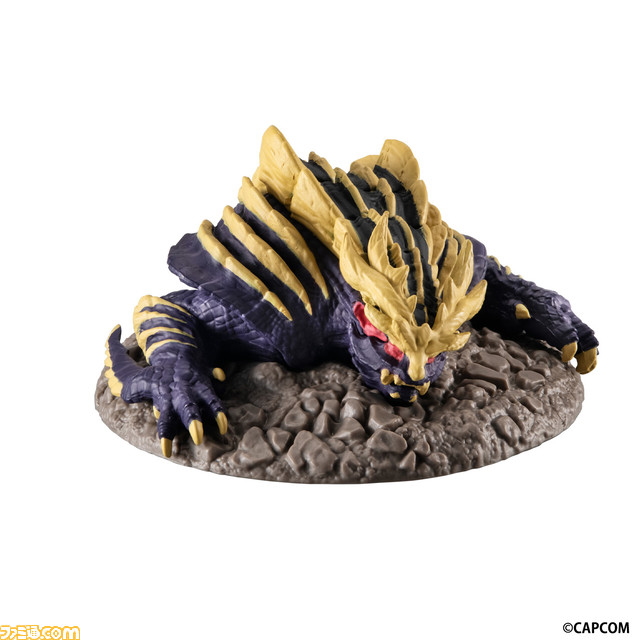 『モンハン』の捕獲シーンを再現。マガイマガドやジンオウガなどの卓上フィギュアが、12月第4週よりカプセルトイ自販機にて発売