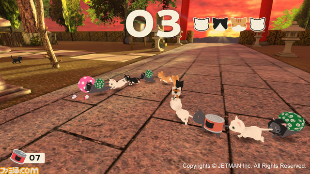 『ネコミン』Switchで発売。Joy-Conネコジャラシでネコを巣穴へ導くパズルゲーム。クラファン参加者のネコが出演