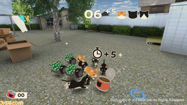 『ネコミン』Switchで発売。Joy-Conネコジャラシでネコを巣穴へ導くパズルゲーム。クラファン参加者のネコが出演