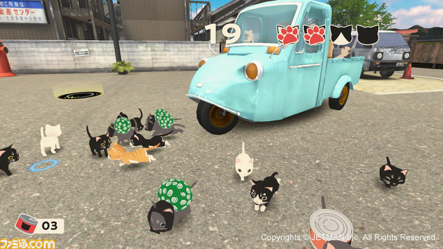 『ネコミン』Switchで発売。Joy-Conネコジャラシでネコを巣穴へ導くパズルゲーム。クラファン参加者のネコが出演