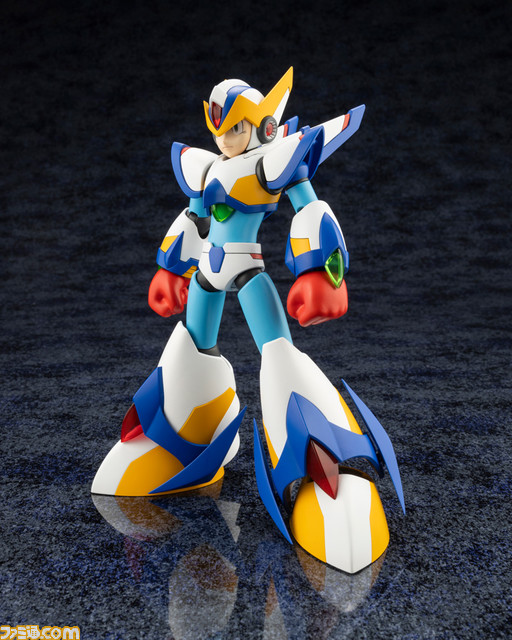 『ロックマンX』ファルコンアーマーの1/12スケールプラモデルが初登場。サーベル（別売り）を持たせると『X6』のギミックも再現できる