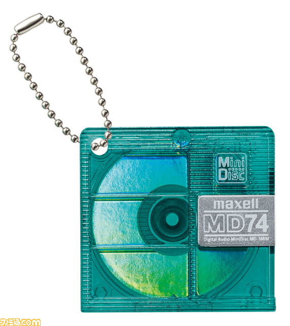 1990年代に流行した“MD”がガシャポンに登場。懐かしきオーディオ用の録音＆再生媒体が精巧なミニチュアチャームに
