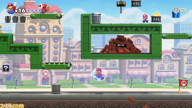 リメイク版『マリオvs.ドンキーコング』2つのワールド追加で総ステージ数は130以上。2人協力プレイ対応、難易度も選択可能に