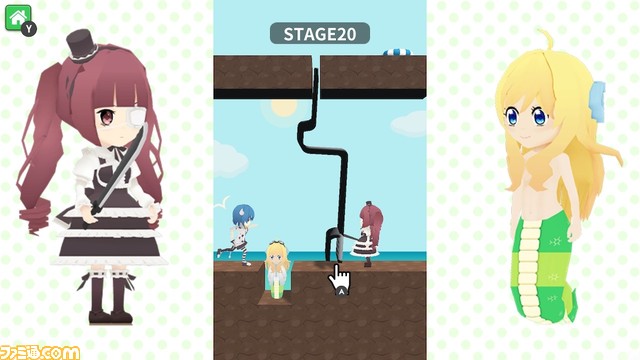 Switch版『救え!邪神ちゃんドロップキック』が1月18日に配信。線を描いて、迫りくる危険から邪神ちゃんを守るカジュアルパズルゲーム