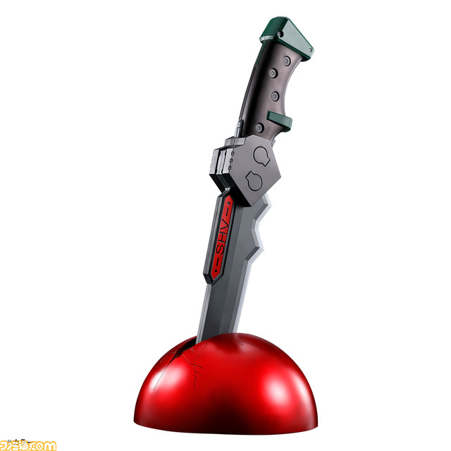 『エヴァ』初号機のプログレッシブナイフが商品化。LED搭載で白く発光すると同時に振動音が発動。『逃げちゃダメだ。』など印象的な台詞を再生可能