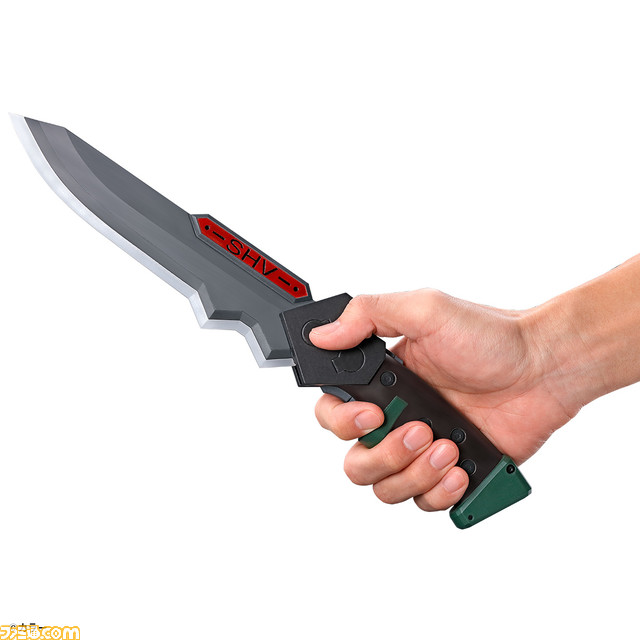 『エヴァ』初号機のプログレッシブナイフが商品化。LED搭載で白く発光すると同時に振動音が発動。『逃げちゃダメだ。』など印象的な台詞を再生可能