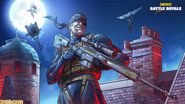 『フォートナイト』スネークが参戦。バトルパス報酬でコスチュームを入手可能。マップ上にはステルス迷彩やダンボール箱も登場