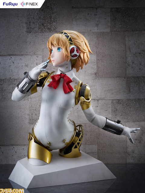 『ペルソナ3』アイギスの胸像フィギュアが予約開始。全高約90cmの実物大。メカニカルな関節部分の再現度に注目