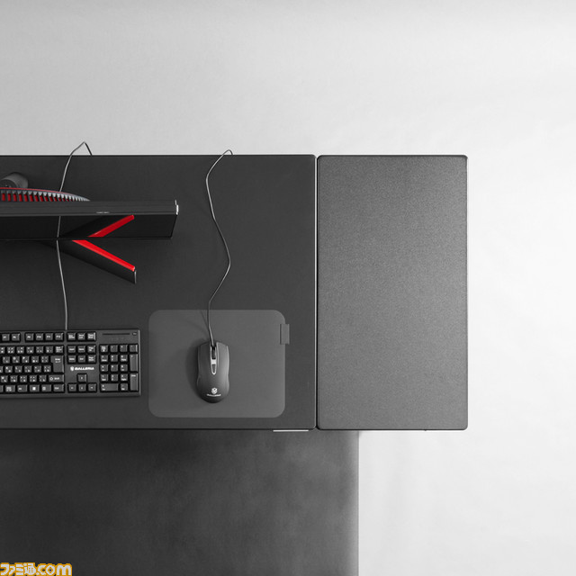 ミドルタワーPC対応の昇降式L字デスクが発売。PCをワゴンに格納したままメンテナンスできるオープンフレーム形状