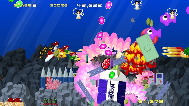 Switch版『モリシューター!のぞみ』が本日(2月1日)発売。モリを敵に撃ち込んで引っ張りながら戦う横スクロールシューティング