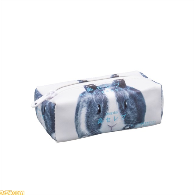 “ネピア 鼻セレブ”のかわいい動物パッケージがポーチになって全国のガシャポン自販機に登場。おなじみのアザラシやネザーランドドワーフなど全7種を展開