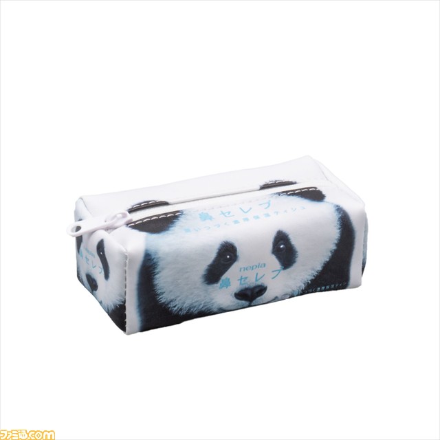 “ネピア 鼻セレブ”のかわいい動物パッケージがポーチになって全国のガシャポン自販機に登場。おなじみのアザラシやネザーランドドワーフなど全7種を展開