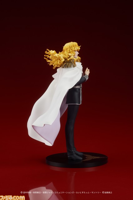 『銀河英雄伝説』皇帝ラインハルトがフィギュア化。豪奢な金髪や蒼氷色の瞳が忠実に再現。ロケットペンダントを持つ姿が美しい