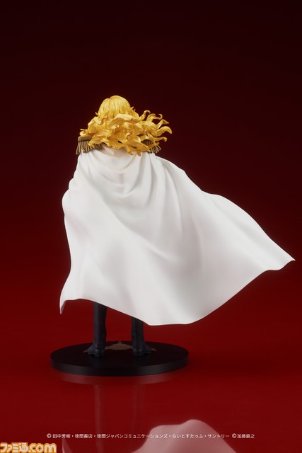 『銀河英雄伝説』皇帝ラインハルトがフィギュア化。豪奢な金髪や蒼氷色の瞳が忠実に再現。ロケットペンダントを持つ姿が美しい